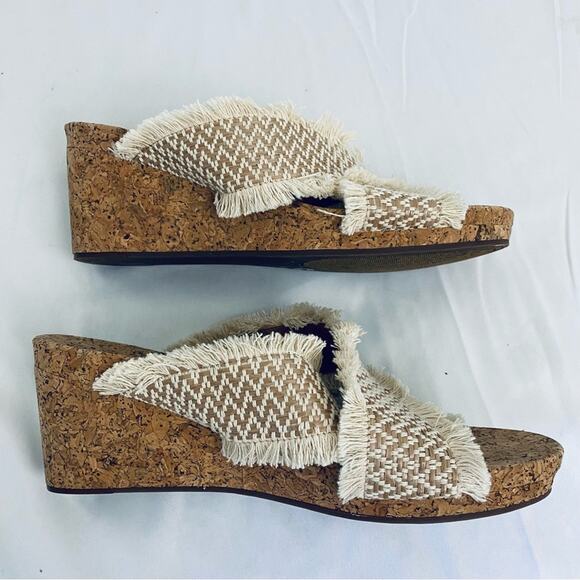 Lucky Brand Cork Wedges Size 8.5 - Picture 4 of 8